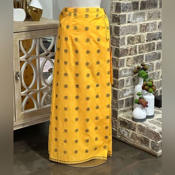 Good Things Women’s Wraparound Boho Straight Three-fold Maxi Skirt Size X-LARGE - Picture 2 of 16